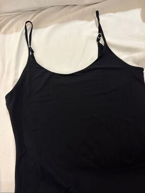 Jockey Black Adjustable-Strap Women's Camisole. 86%nylon, 24%spandex.